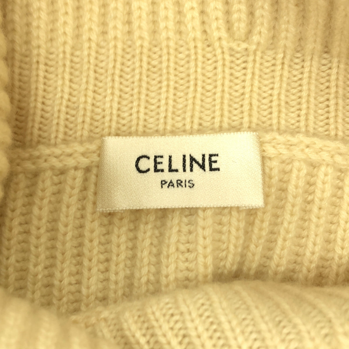 CELINE / セリーヌ | カシミヤ ボリュームスリーブ タートルネックニット | XS |