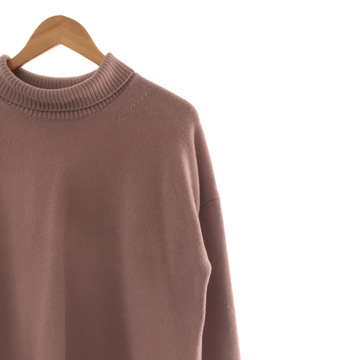 貴族 | 2021秋冬 |滑高領套頭針織衫 |均碼 |粉紅色 |女性的