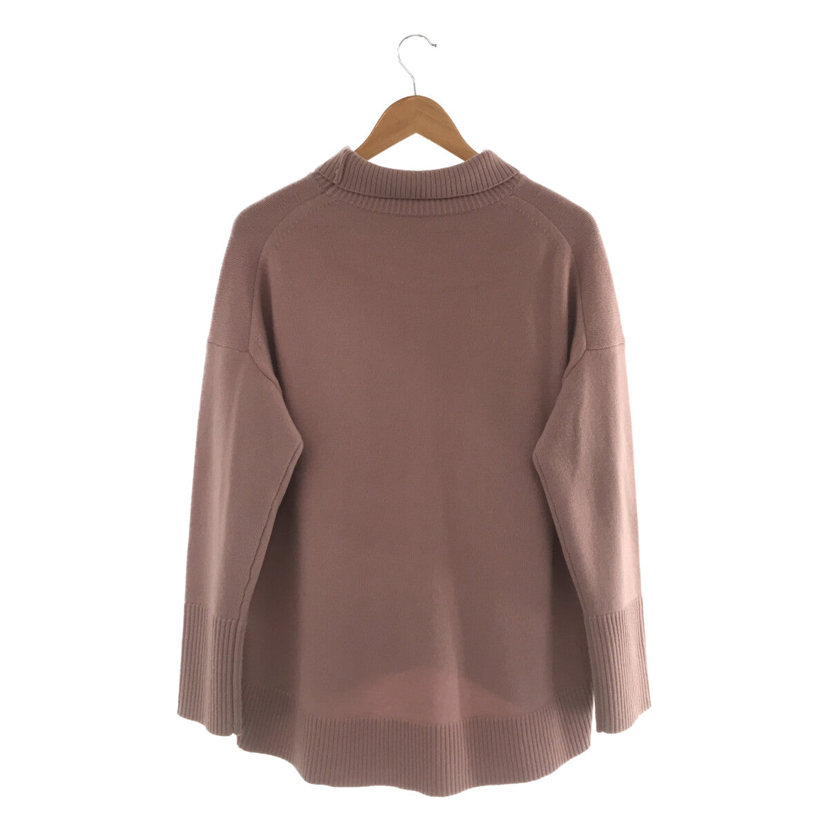 貴族 | 2021秋冬 |滑高領套頭針織衫 |均碼 |粉紅色 |女性的