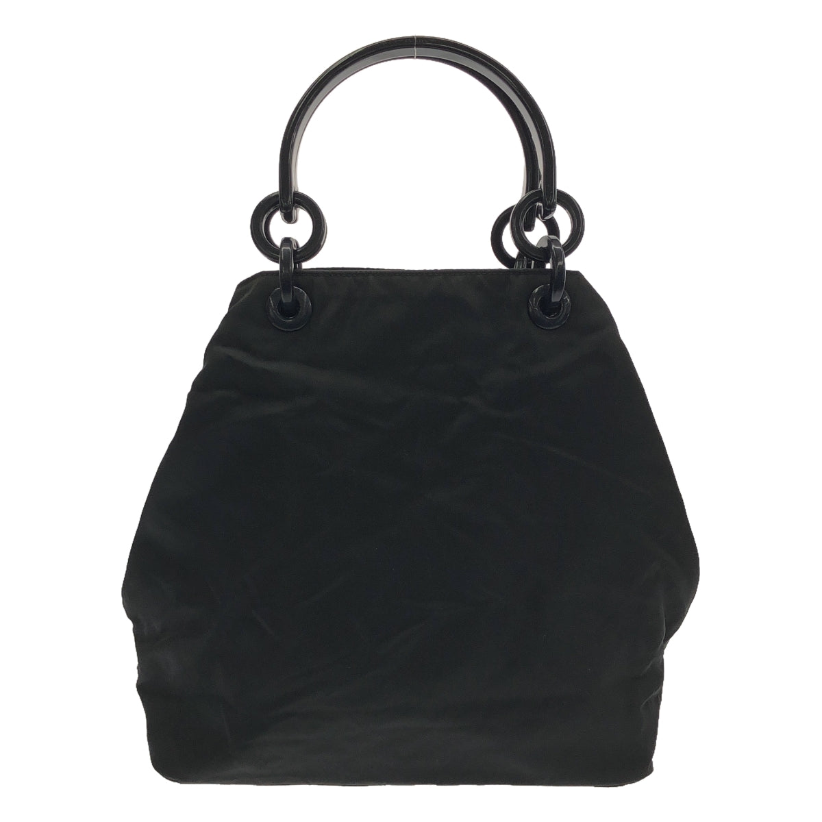 PRADA | Plaque Logo Nylon Hand Tote Bag | Black | Women's