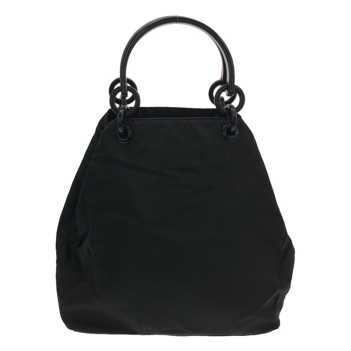 PRADA | Plaque Logo Nylon Hand Tote Bag | Black | Women's
