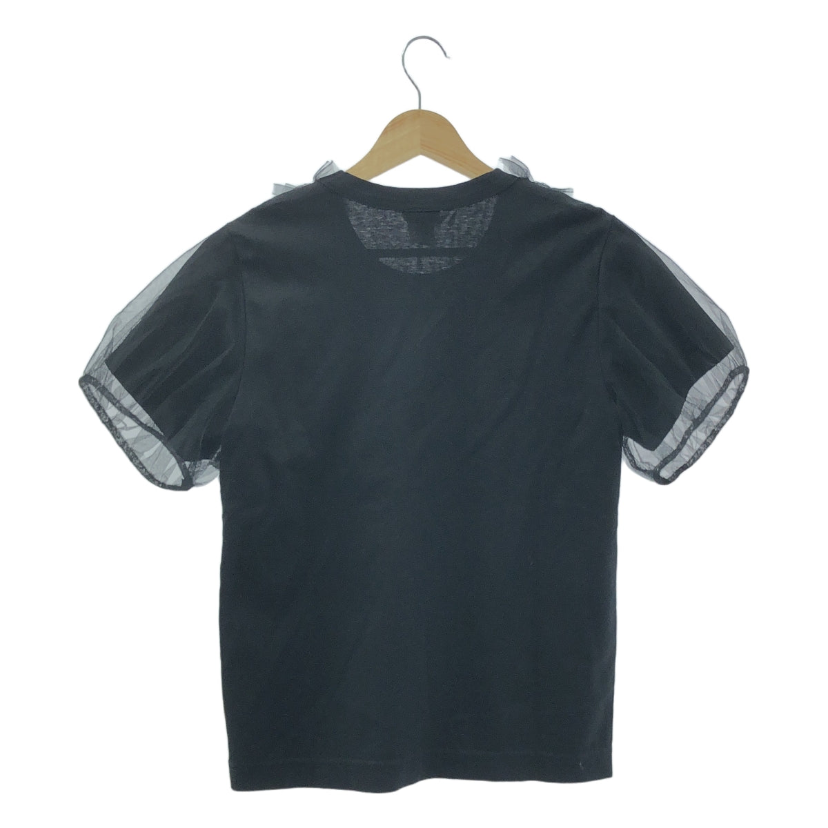 noir kei ninomiya / ノワールケイニノミヤ | 2022SS | チュール フリル 装飾 ドッキング Tシャツ カットソー | XS | レディース