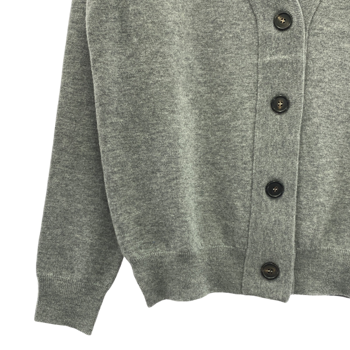 Maison Margiela | 2021AW | Wool elbow patch V-neck cardigan | XL | Women's