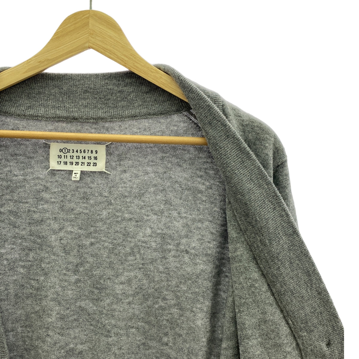 Maison Margiela | 2021AW | Wool elbow patch V-neck cardigan | XL | Women's