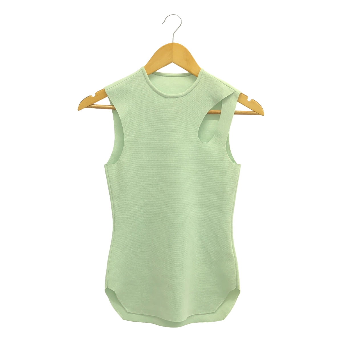 Mame Kurogouchi | 2022SS | Hole Knitted Top | 1 | Mint Green | Women's
