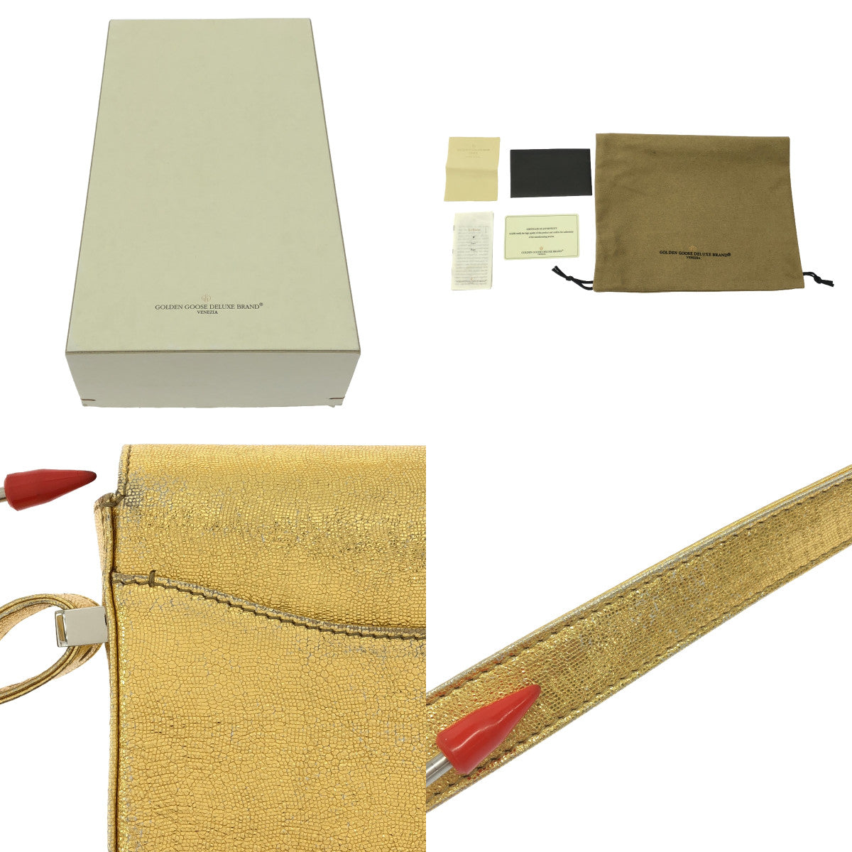 GOLDEN GOOSE | VEDETTE MINI BAG Star motif shoulder bag | Gold | Women's