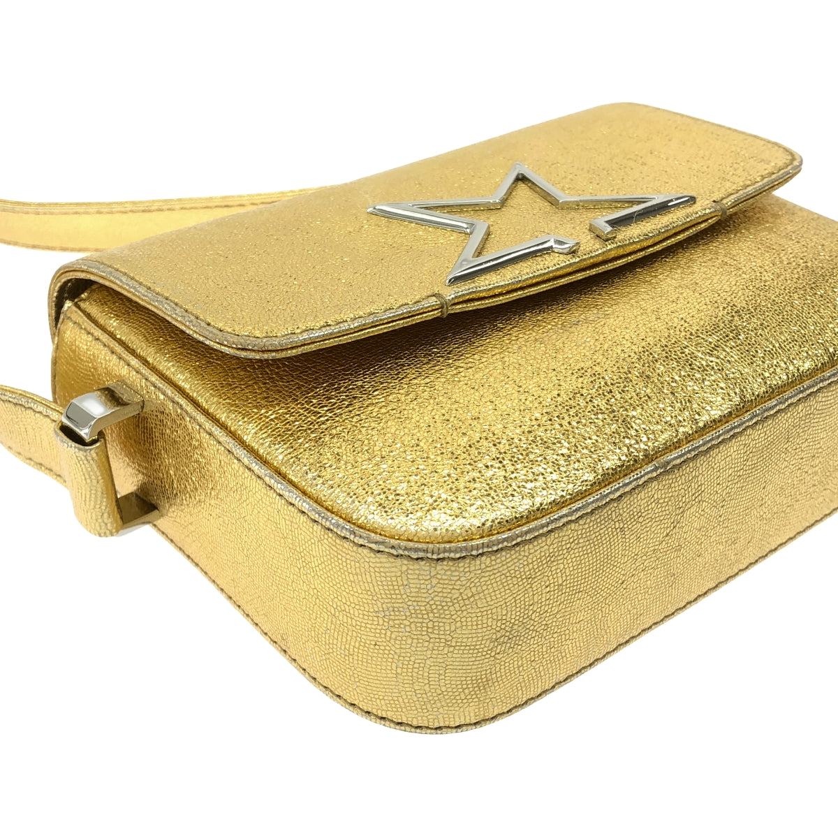 GOLDEN GOOSE | VEDETTE MINI BAG Star motif shoulder bag | Gold | Women's