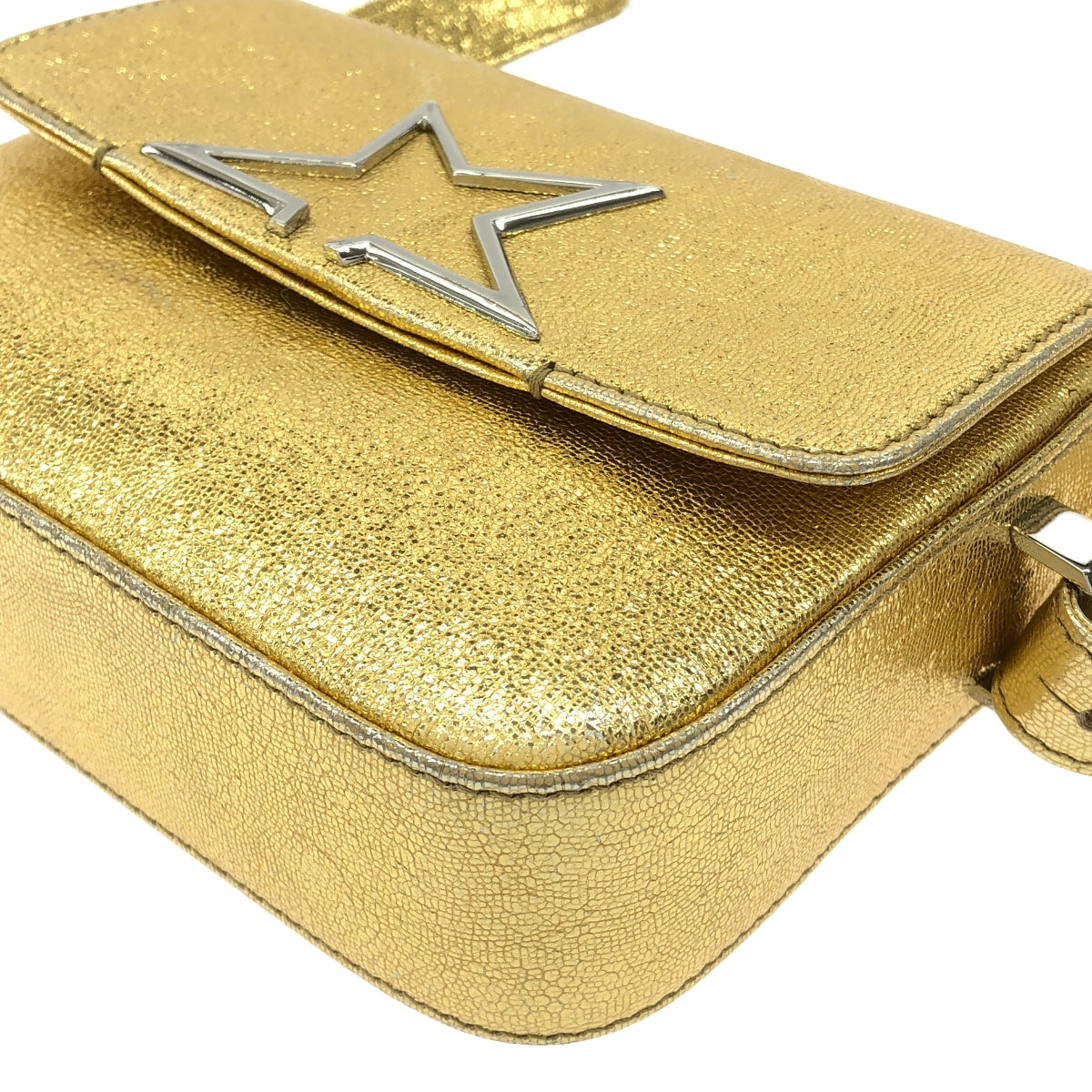 GOLDEN GOOSE | VEDETTE MINI BAG Star motif shoulder bag | Gold | Women's