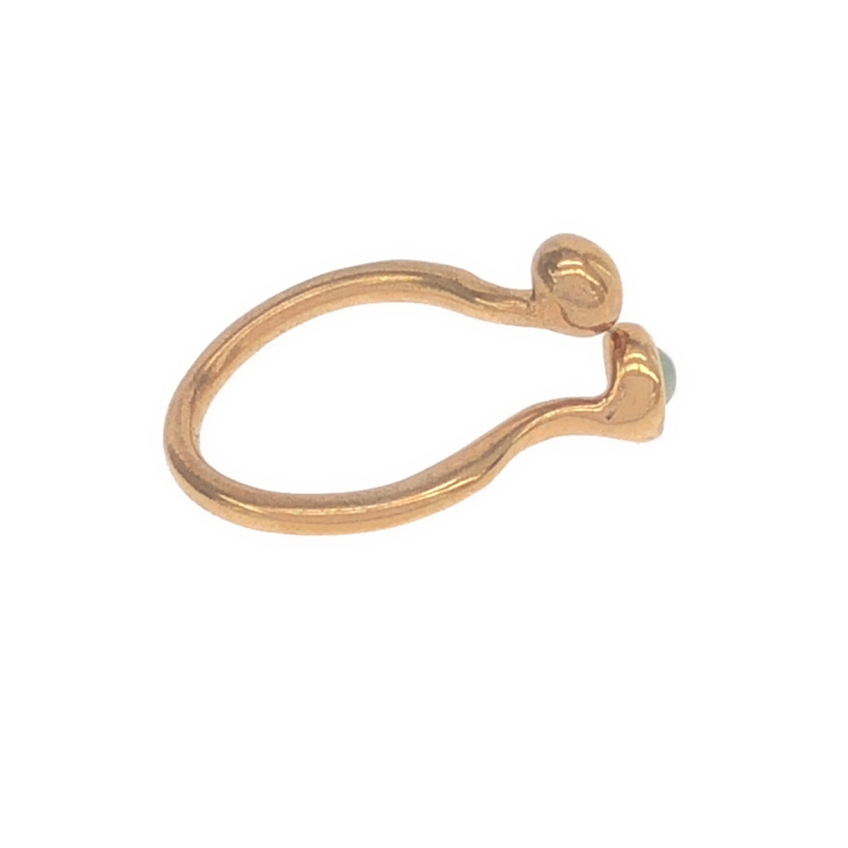 MONICA CASTIGLIONI / 모니카 카스티리오니 | AP-PISTILLINI-01 / Bronze, Aventurine 반지 | 골드 / 라이트 블루 |