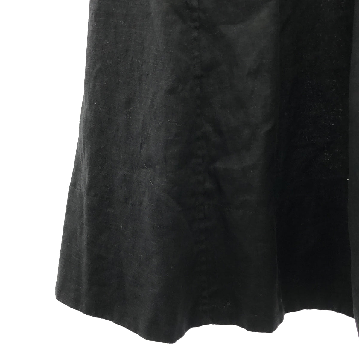 Hands of creation / 핸즈 오브 크리에이션 | 린넨 포켓 첨부 스탠드 칼라 원피스 | F | 블랙 |