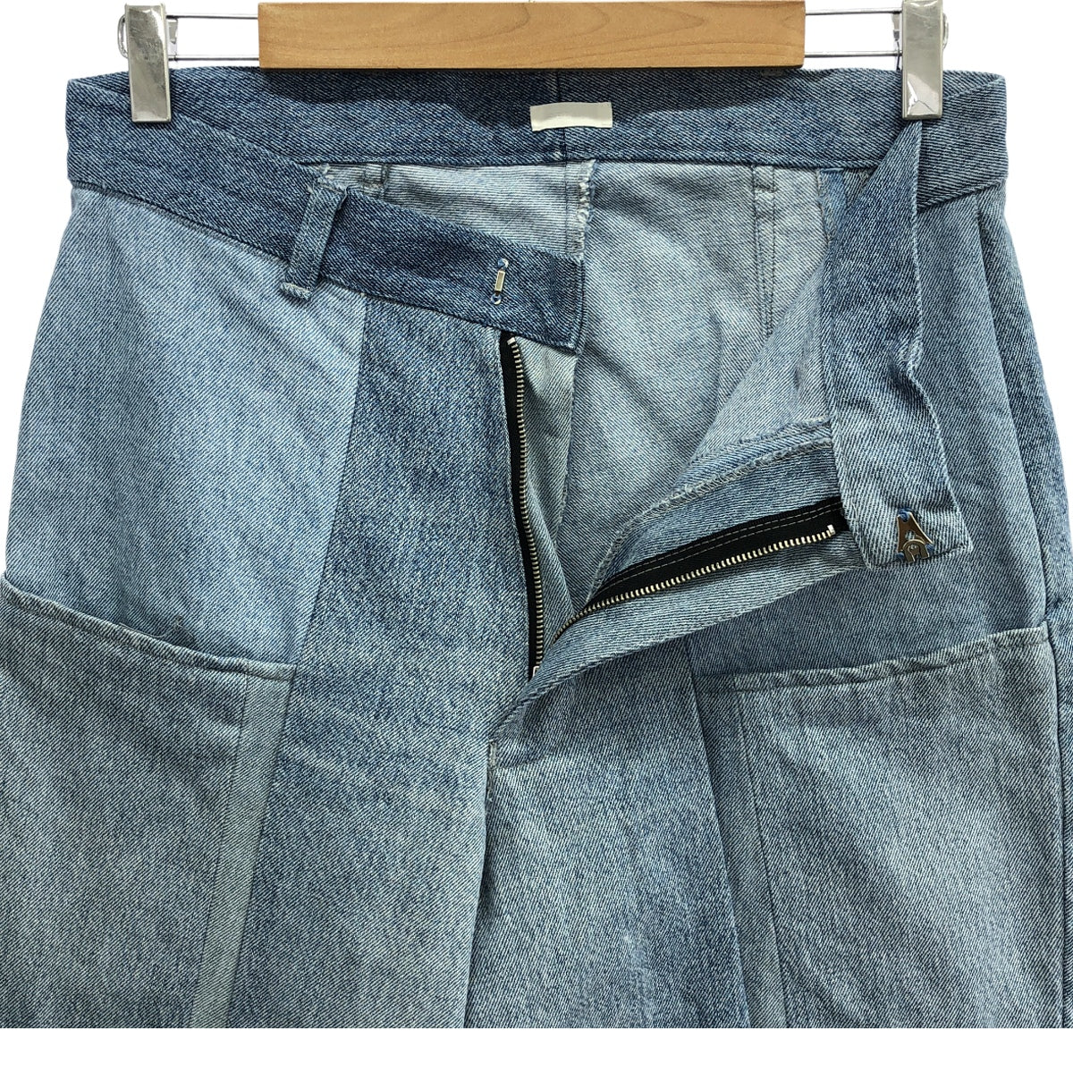 SEEALL / シーオール | Reconstructed fatigue pants / 再構築 リメイク デニムパンツ | 2 | インディゴ | メンズ