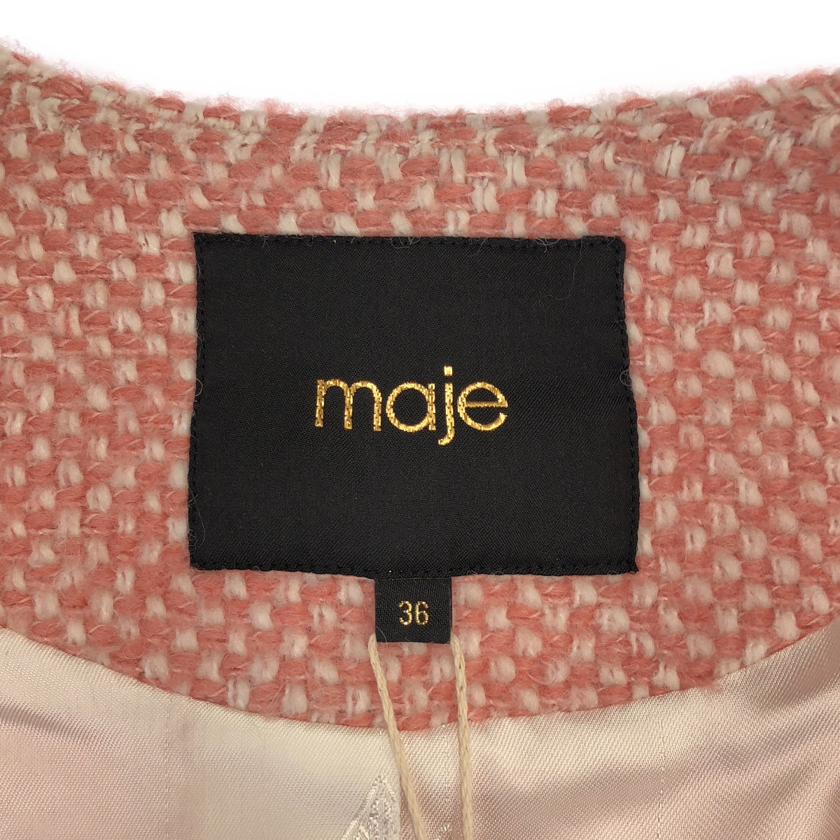 maje / マージュ | ノーカラー ダブルジャケット | 36 | レディース