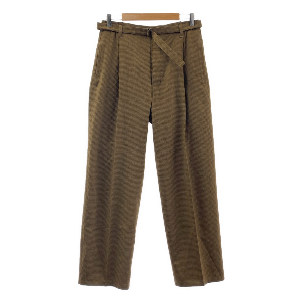 LEMAIRE / 르메르 | Pleat front trousers / 벨티드 택 테이퍼드 팬츠 | 46 | 남성