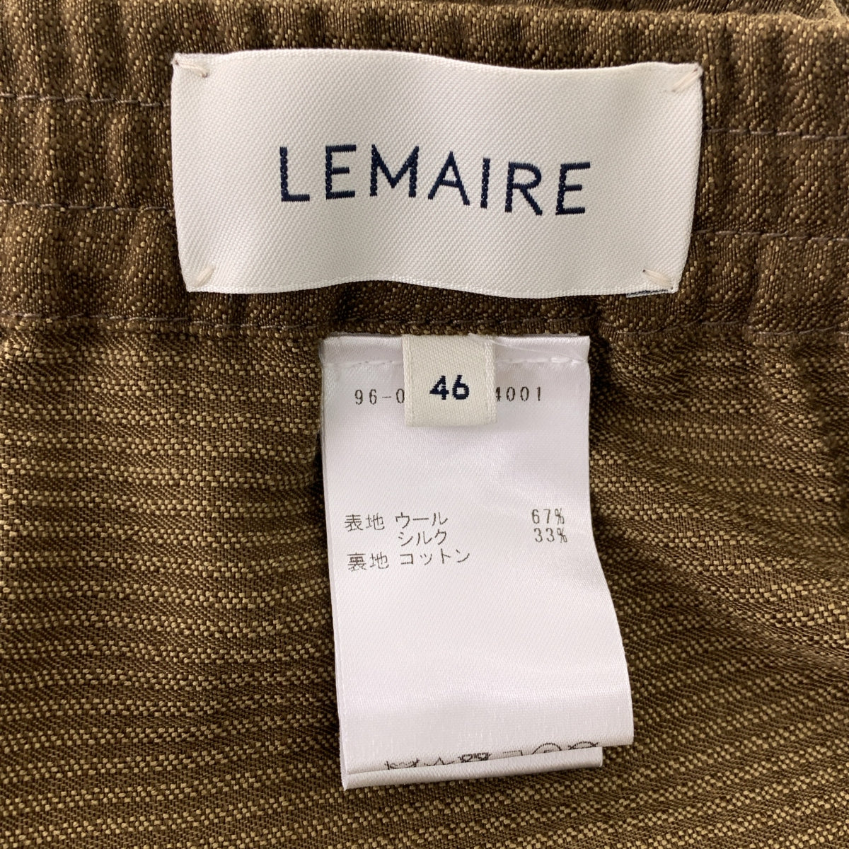 LEMAIRE / 르메르 | Pleat front trousers / 벨티드 택 테이퍼드 팬츠 | 46 | 남성