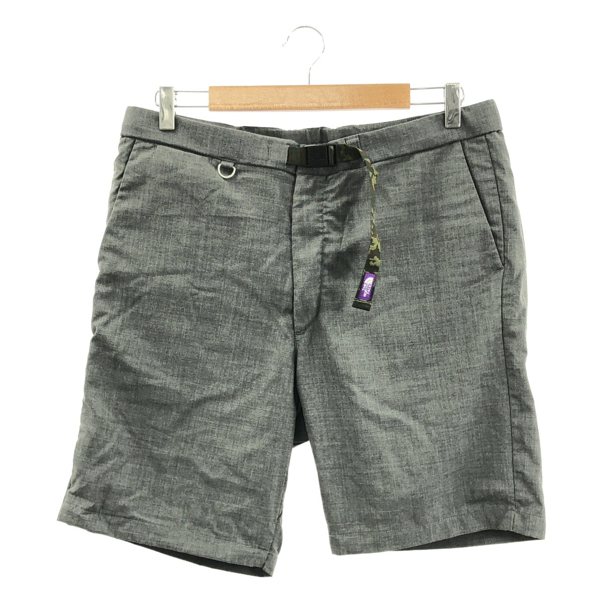THE NORTH FACE PURPLE LABEL / 자노스 페이스 퍼플 라벨 | COOLMAX Tropical Webbing Belt Shorts / NT4506N 와이드 반바지 반바지 | 34 | 남성