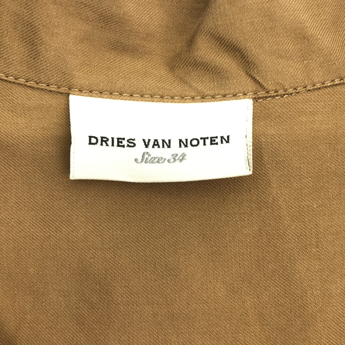 DRIES VAN NOTEN / 드리스 반 노텐 | 더블 포켓 슬릿 셔츠 원피스 | 34 | 브라운 | 여성