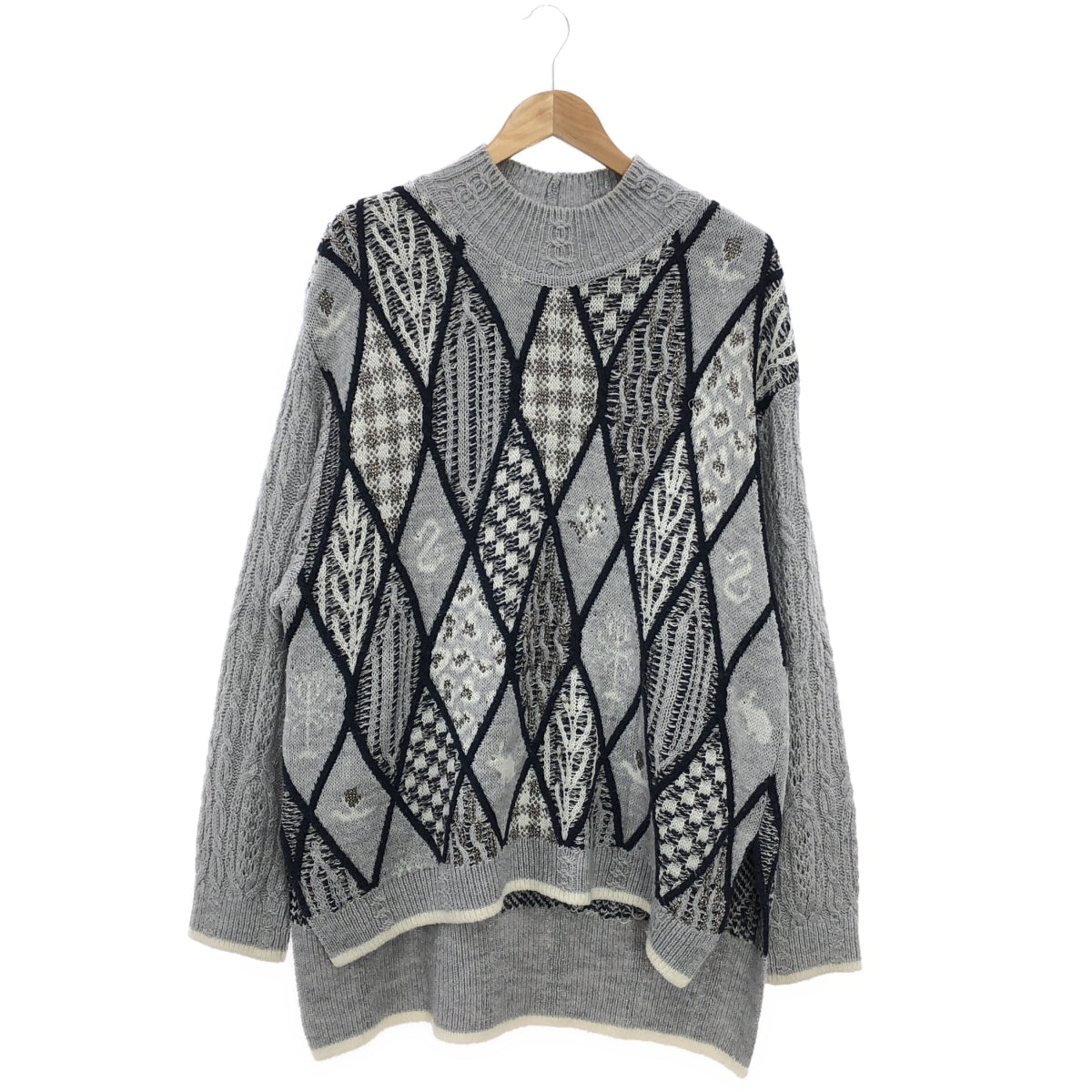 rurumu: / 縷縷夢兎るるむう | sacredness garden mix pattern knit pullover ニット | – KLD