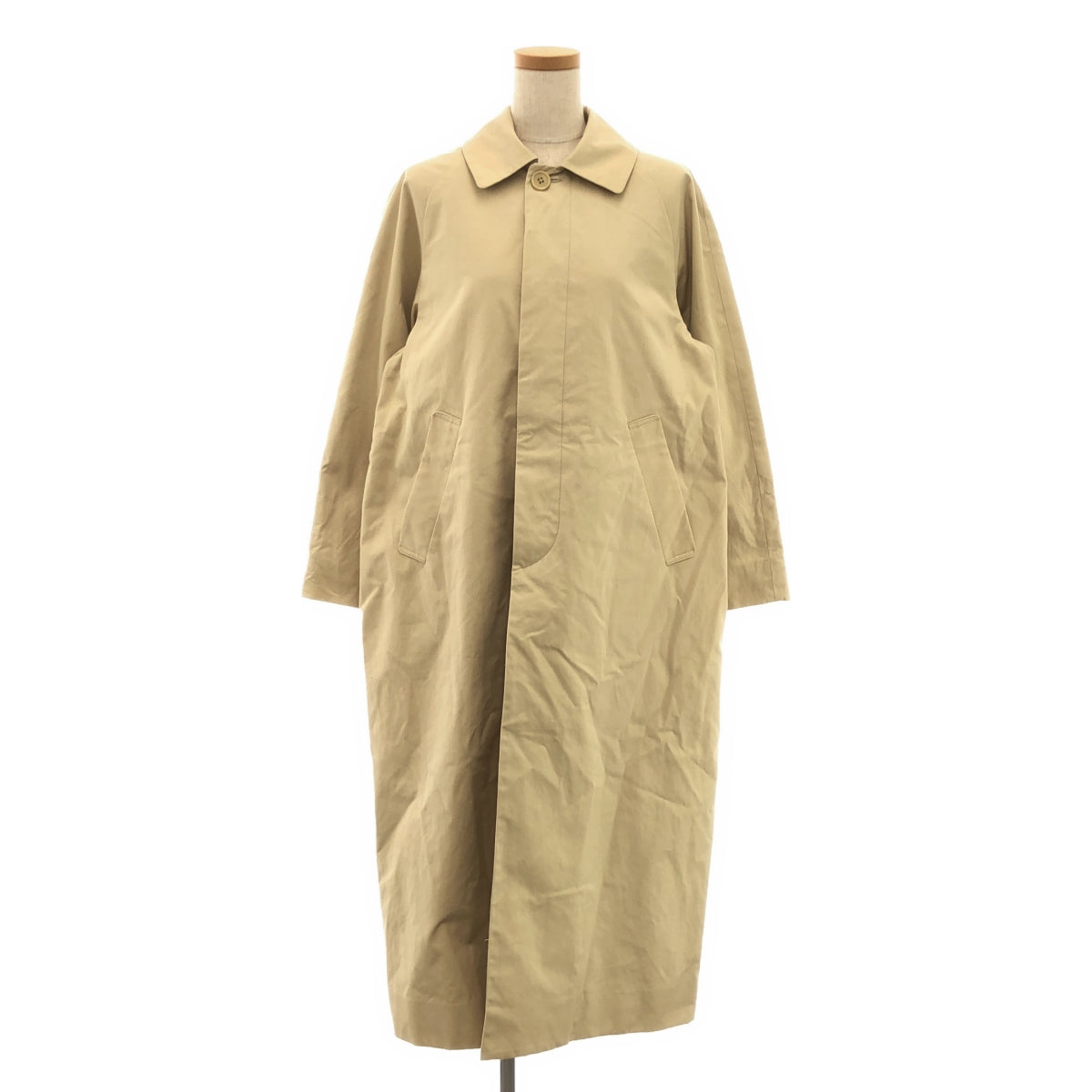 YAECA / ヤエカ | SOUTIEN COLLAR COAT LONG コットン ステンカラーコート | S | レディース – KLD