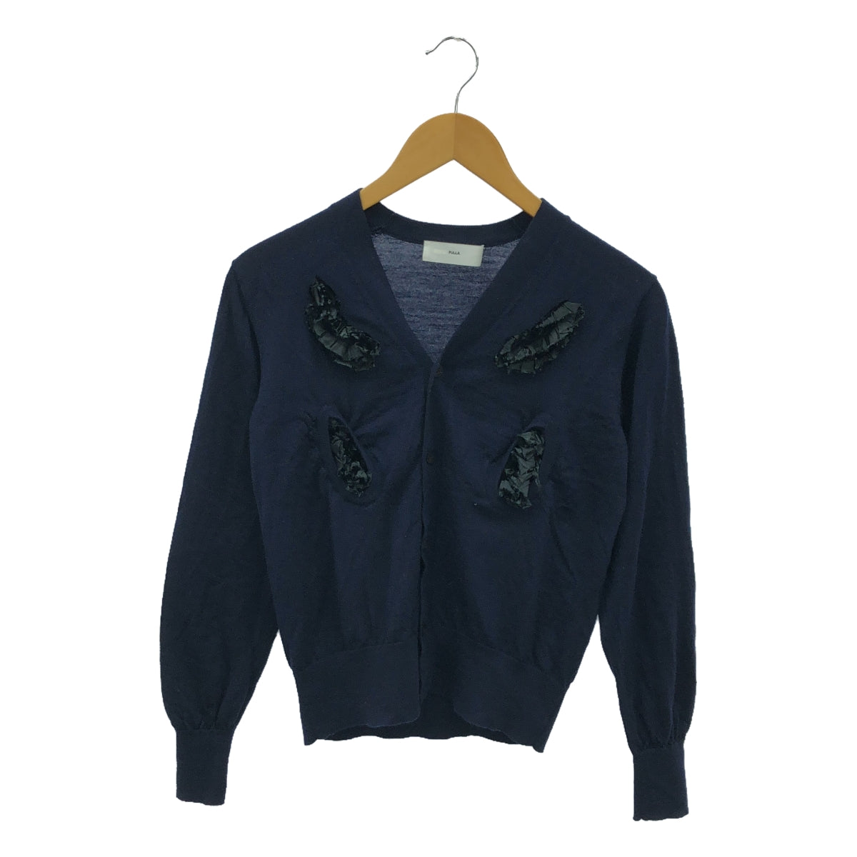 TOGA PULLA / トーガプルラ | High gauge knit cardigan カーディガン | 36 | ネイビー | レディース