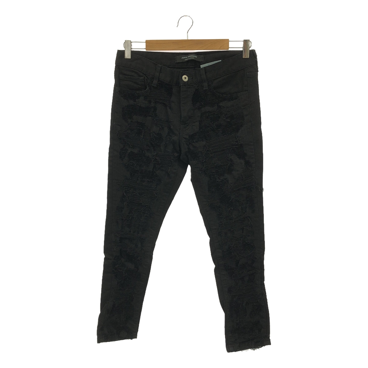 JUNYA WATANABE COMME des GARCONS / ジュンヤワタナベ | 2018SS | ダメージ デザイン デニムパンツ | S | ブラック | レディース