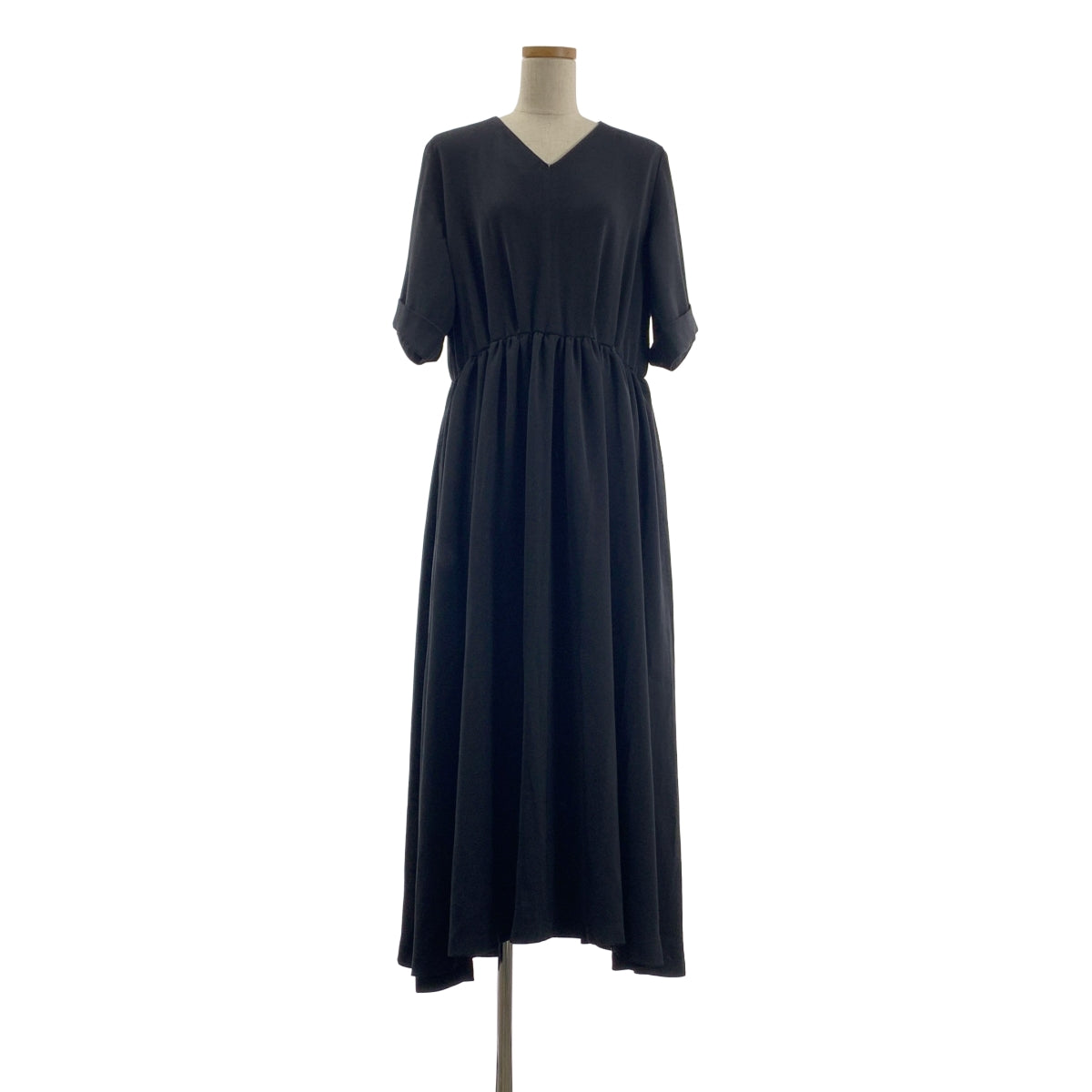 【foufou】THE DRESS #11 Vネックギャザーワンピース ≪通常販売≫【THE DRESS #11】Vneck gather one piece（Vネック