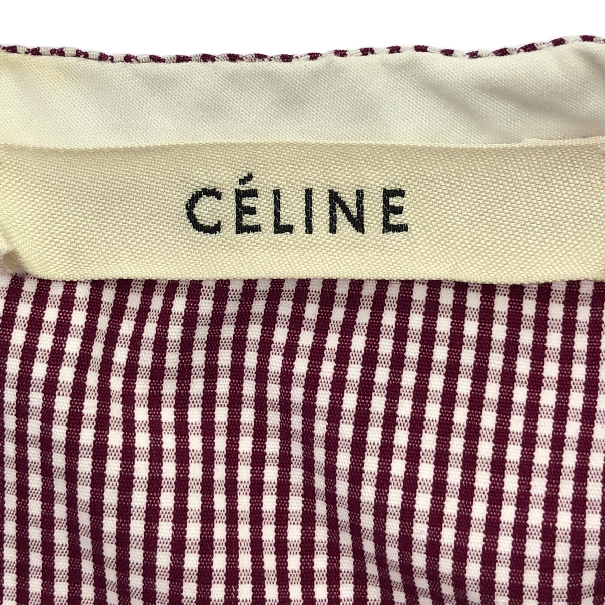 CELINE | Phoebe / Gingham check dress | 36 | Women's