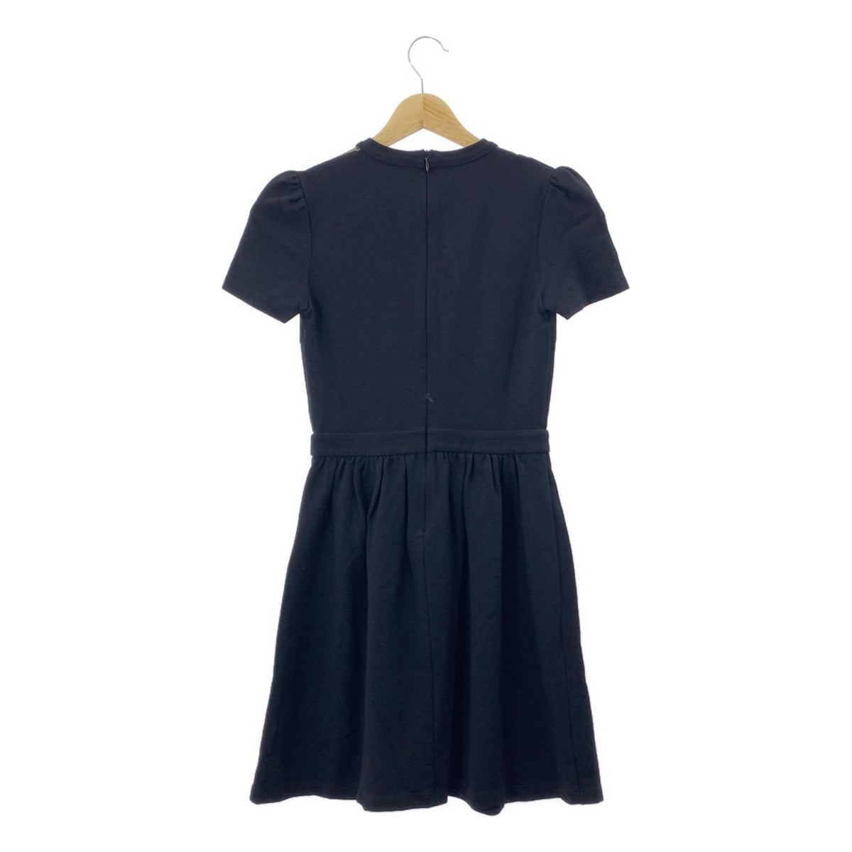 RED VALENTINO / 레드 발렌티노 | 스타 튤 전환 개더 원피스 | XS | 블랙 |