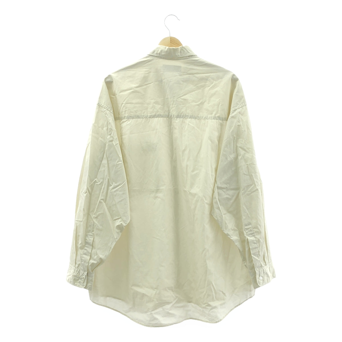 Graphpaper / 그래프 종이 | 2022AW | Broad L / S Oversized Regular Collar Shirt 브로드 오버 사이즈 드 레귤러 컬러 셔츠 | F | 남성