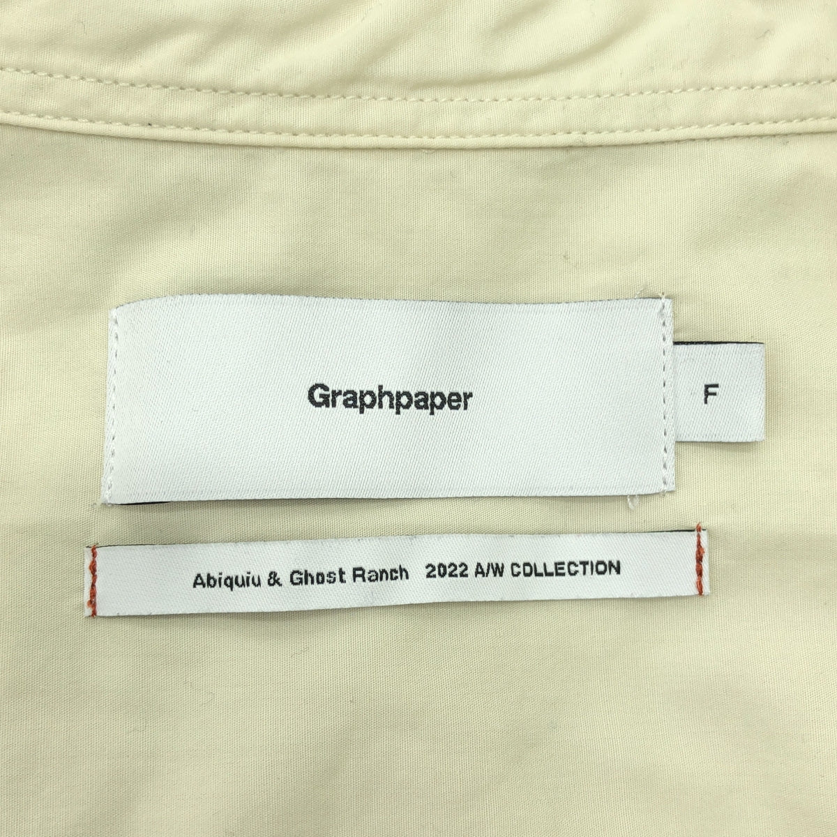Graphpaper / 그래프 종이 | 2022AW | Broad L / S Oversized Regular Collar Shirt 브로드 오버 사이즈 드 레귤러 컬러 셔츠 | F | 남성