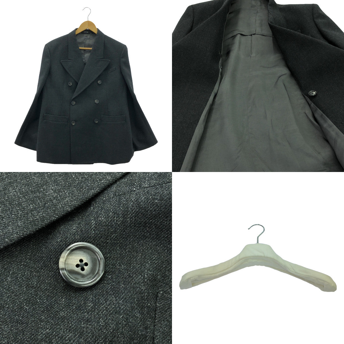 【美品】 Maison Margiela / メゾンマルジェラ | 変形 スリーブレス シングルブレスト ジャケット | 36 | グレー | レディース