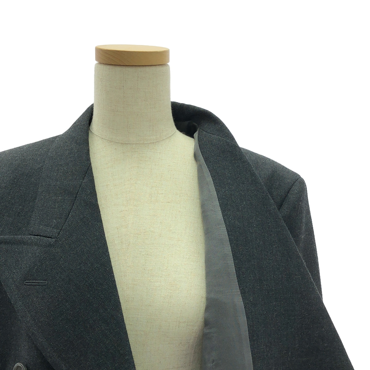 【美品】 Maison Margiela / メゾンマルジェラ | 変形 スリーブレス シングルブレスト ジャケット | 36 | グレー | レディース