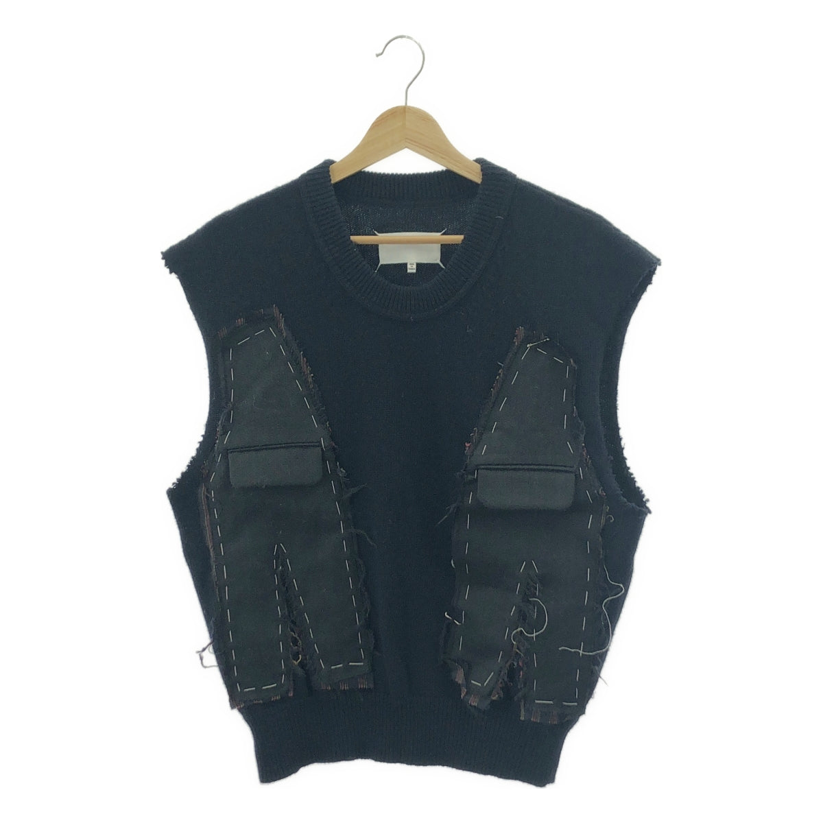 Maison Margiela / メゾンマルジェラ | 2023AW | patchwork wool vest パッチワーク カットオフ ベスト | M | メンズ