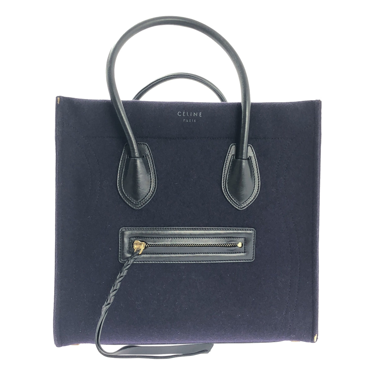CELINE セリーヌ★phantom★ファントム★ネイビー【ランク：AB】 CELINE セリーヌ ラゲージファントム ネイビー レザー 【431