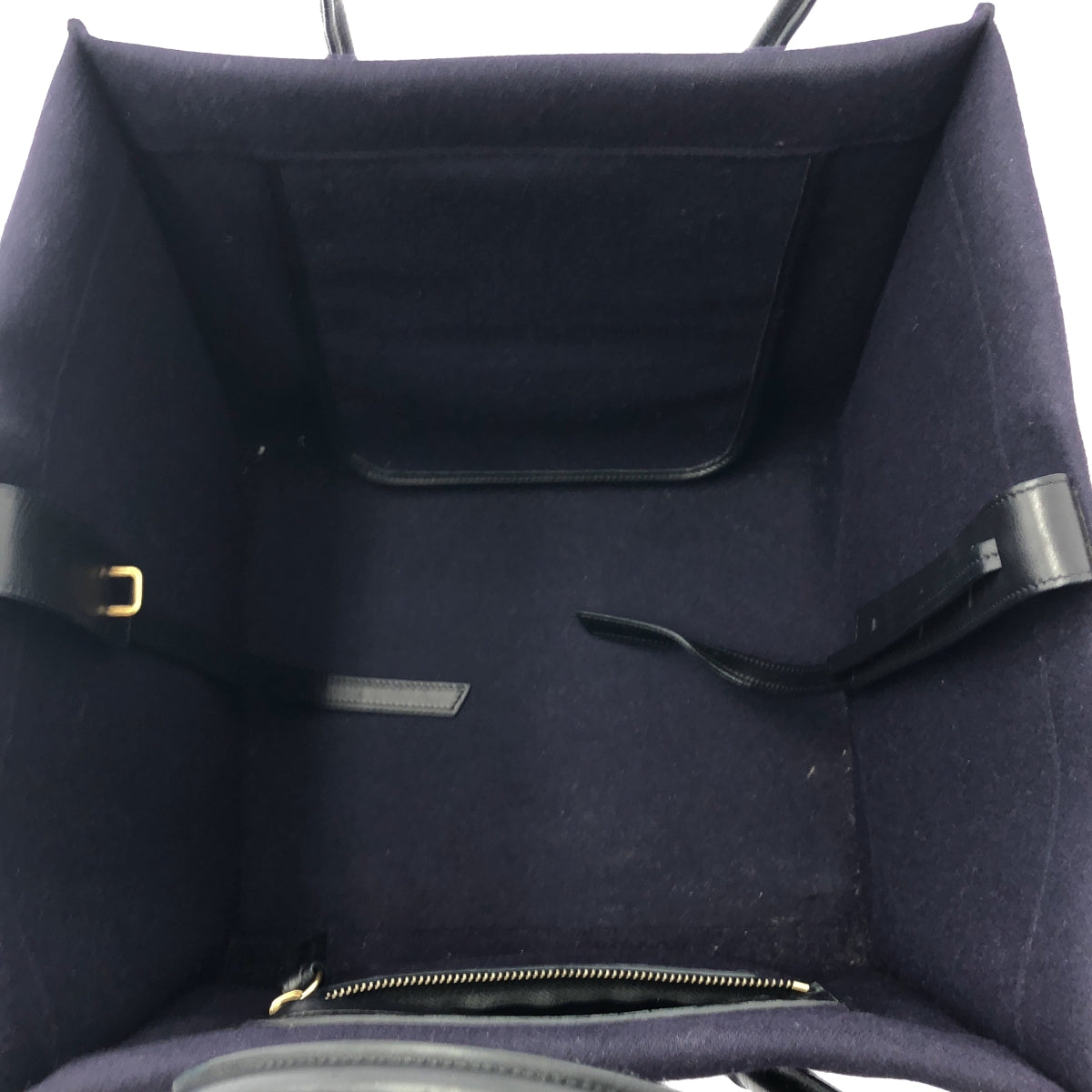 CELINE / セリーヌ | by Phoebe Philo フィービー / ラゲージ ファントム フェルト ハンドバッグ | ネイビー | レディース