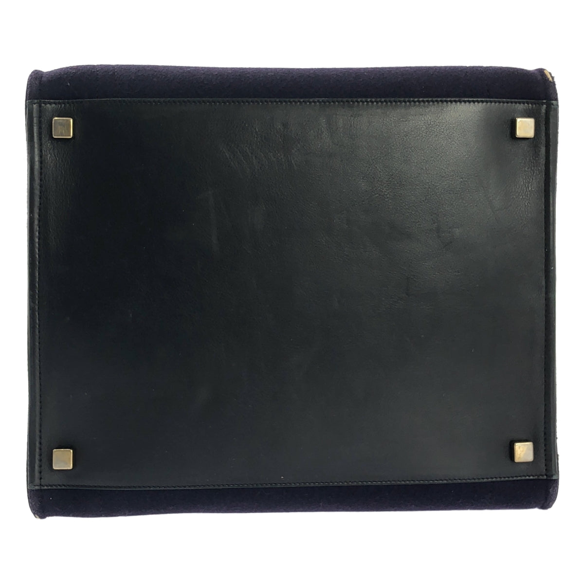 CELINE / セリーヌ | by Phoebe Philo フィービー / ラゲージ ファントム フェルト ハンドバッグ | ネイビー | レディース