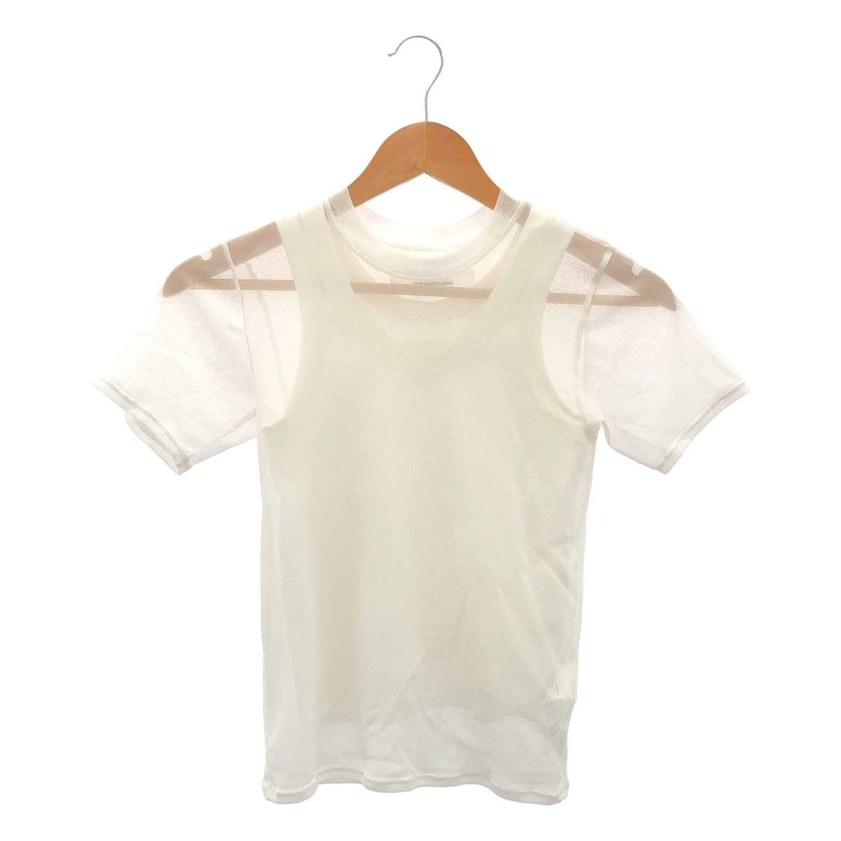 JANE SMITH / ジェーンスミス | 2025SS | SHORT SLEEVE WITH TANK LAYERED PULLOVER ショートスリーブ レイヤード プルオーバー | 36 | レディース