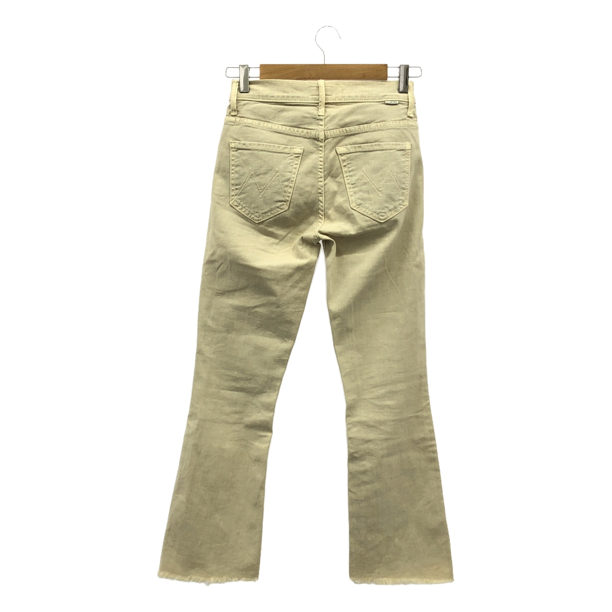 MOTHER / マザー | THE INSIDER CROP STEP FRAY / カットオフ ストレッチ パンツ | 24 | ベージュ | レディース
