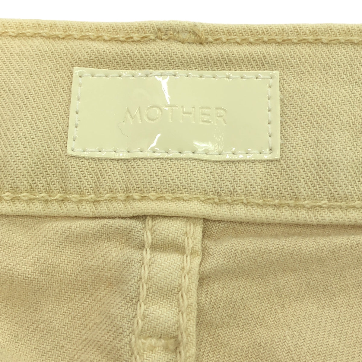 MOTHER / マザー | THE INSIDER CROP STEP FRAY / カットオフ ストレッチ パンツ | 24 | ベージュ | レディース