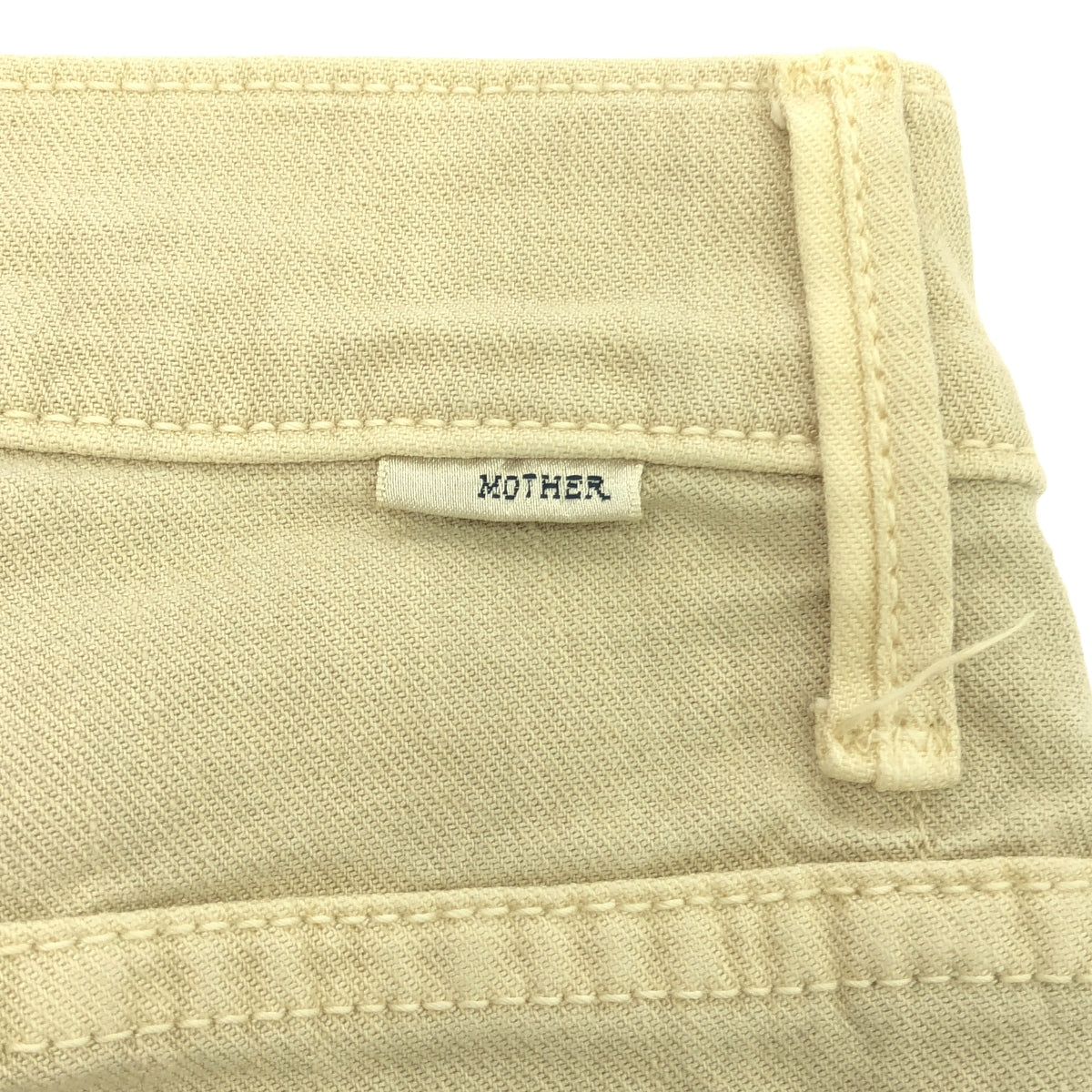 MOTHER / マザー | THE INSIDER CROP STEP FRAY / カットオフ ストレッチ パンツ | 24 | ベージュ | レディース