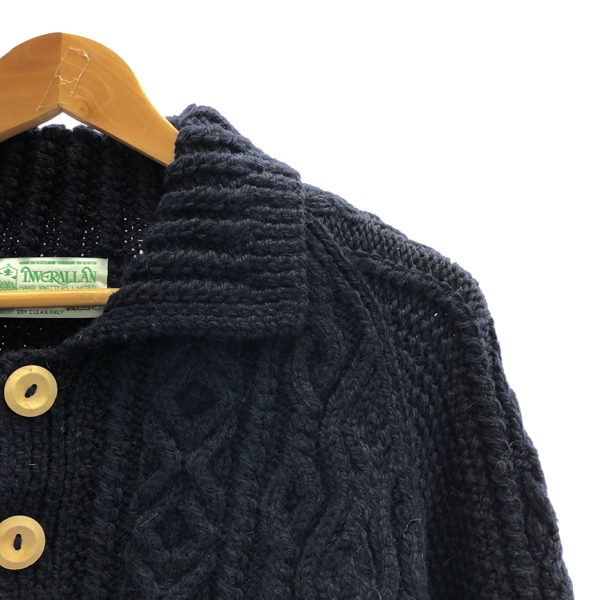 INVERALLAN / Inverallan | 3A / Wool cable Aran knit cardigan |