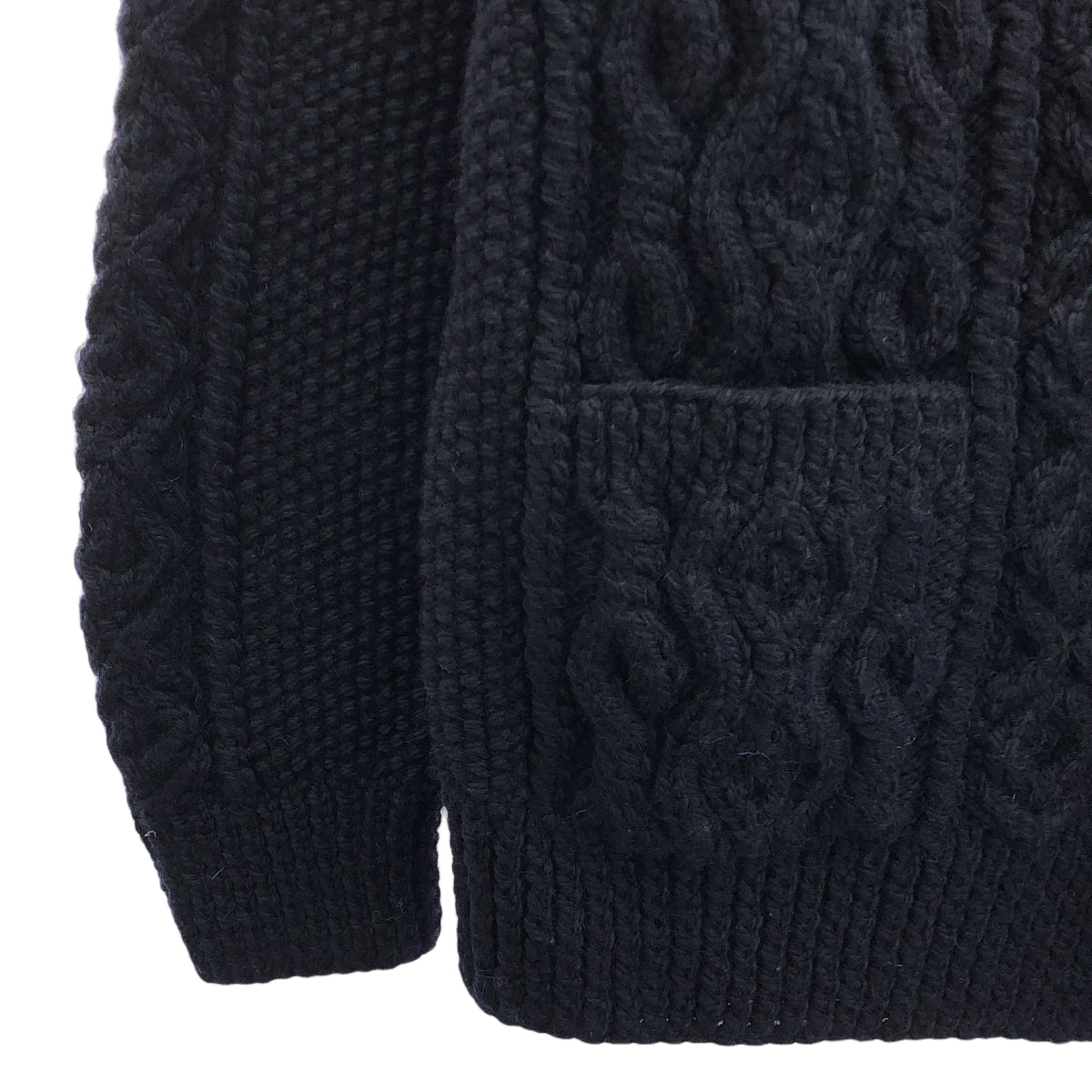 INVERALLAN / Inverallan | 3A / Wool cable Aran knit cardigan |