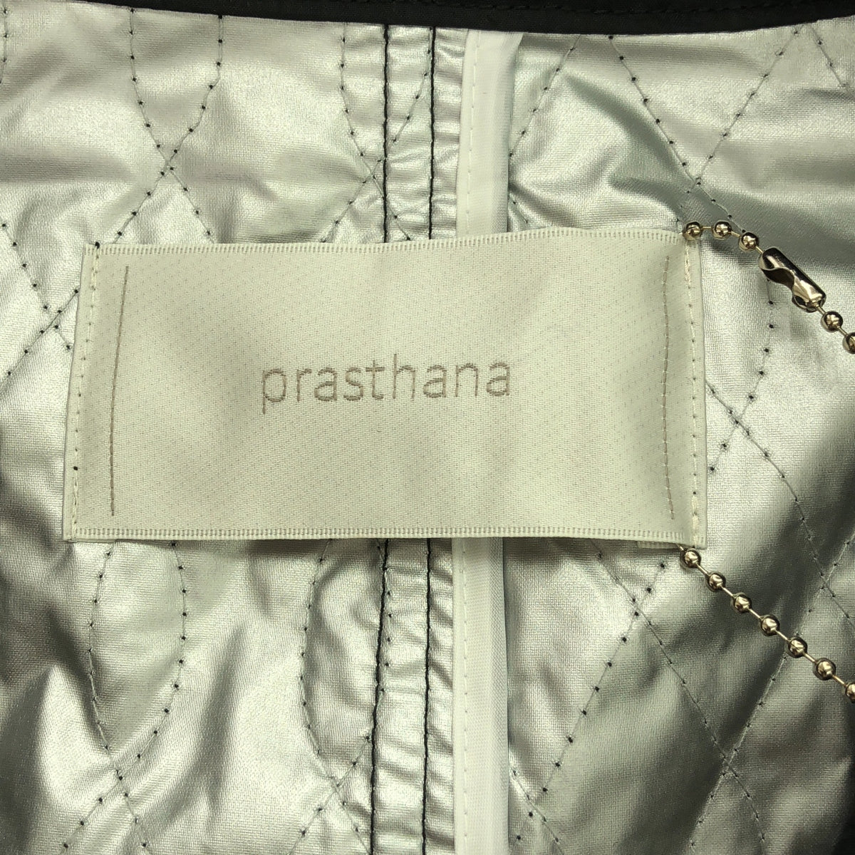 【新品】 prasthana / プラスターナ | quilting field coat | M | ブラック | メンズ