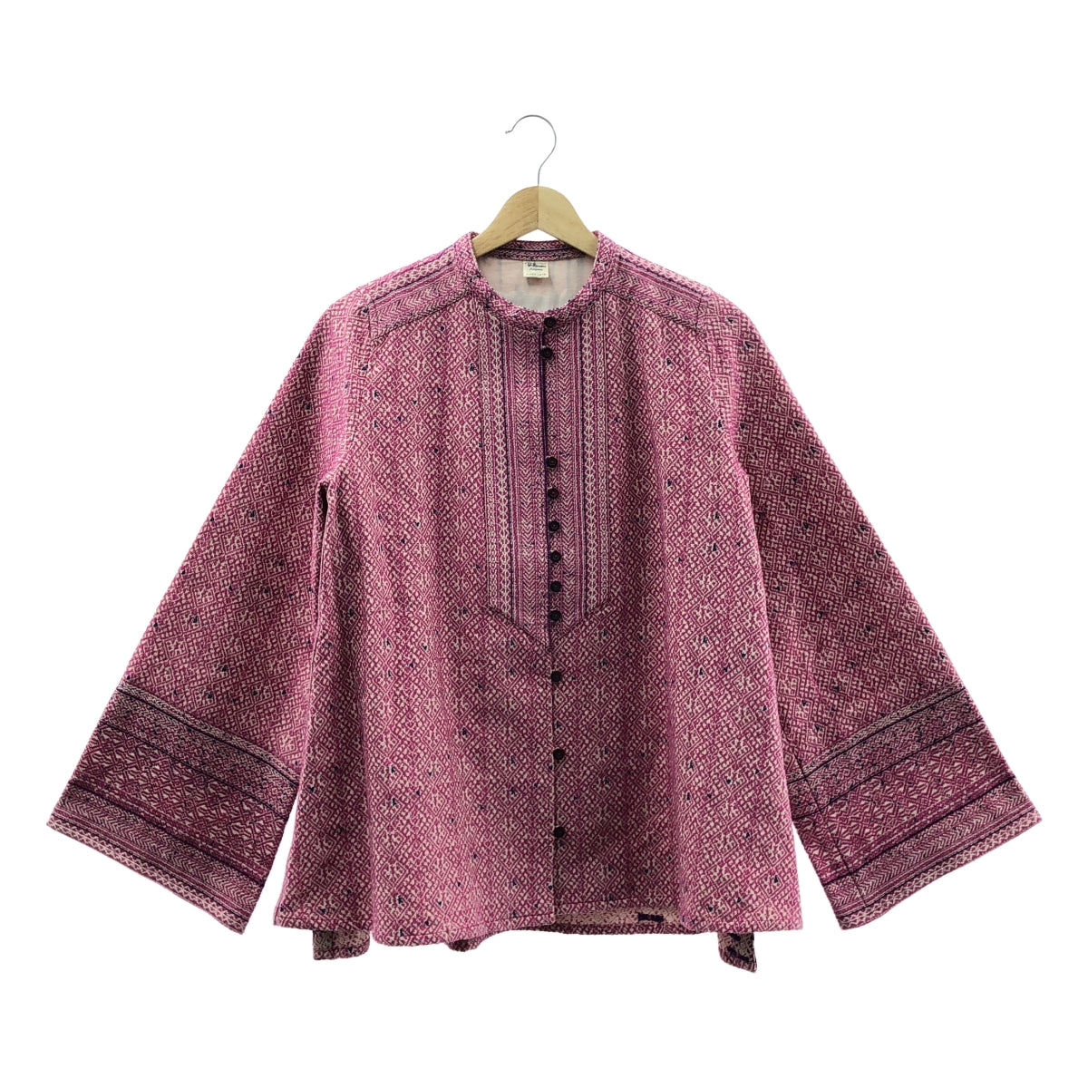 Ron Herman | 提花棉麻民族風襯衫 | XS | 粉紅 | 女款