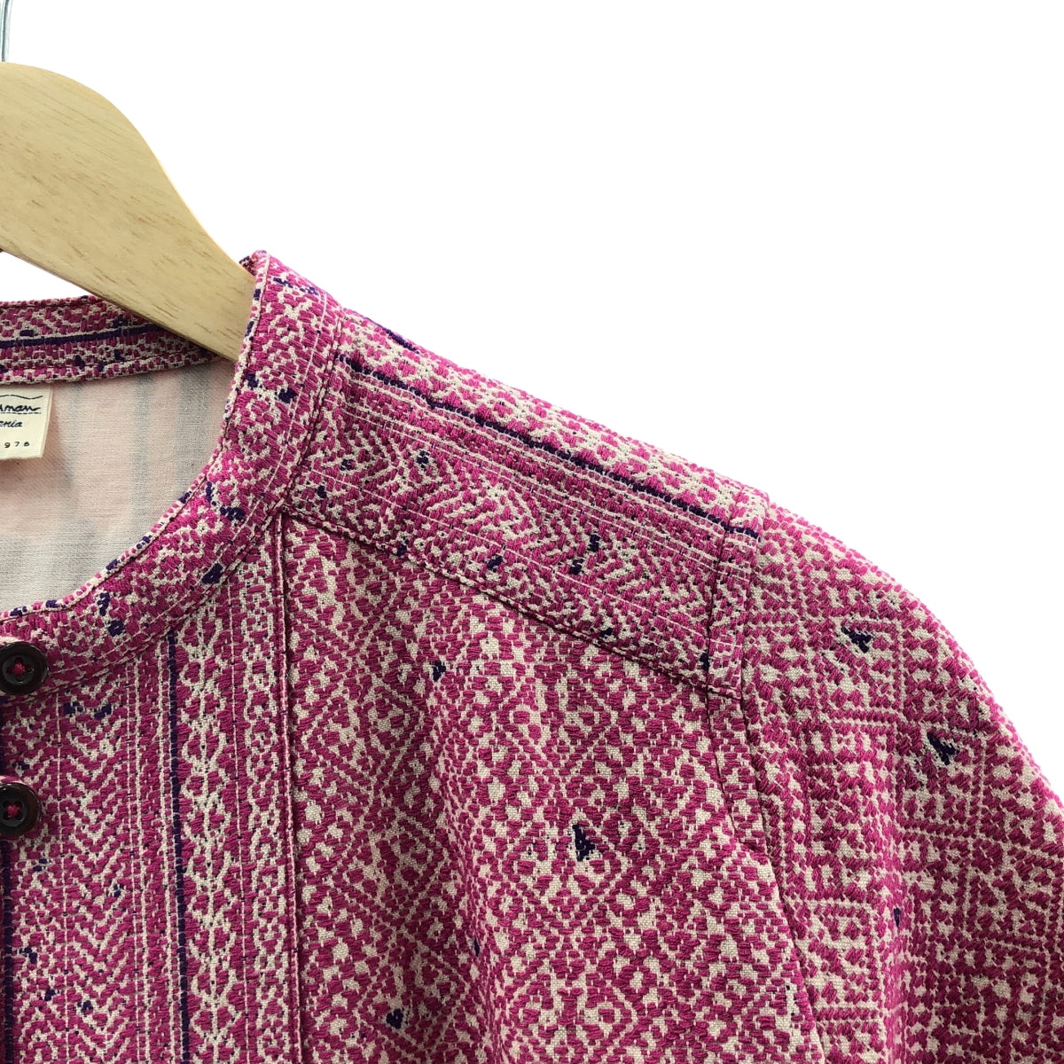 Ron Herman | 提花棉麻民族風襯衫 | XS | 粉紅 | 女款