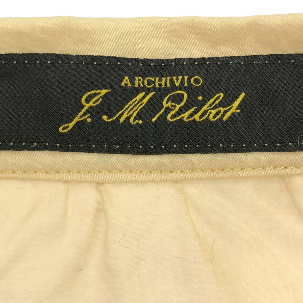 【美品】 ARCHIVIO J.M.Ribot / アルキビオジェイエムリボット | 2024SS | W27/KL cotton shirt / コットンシャツ | 46 | ベージュ | メンズ