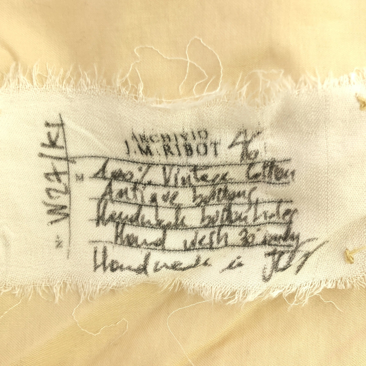 【美品】 ARCHIVIO J.M.Ribot / アルキビオジェイエムリボット | 2024SS | W27/KL cotton shirt / コットンシャツ | 46 | ベージュ | メンズ