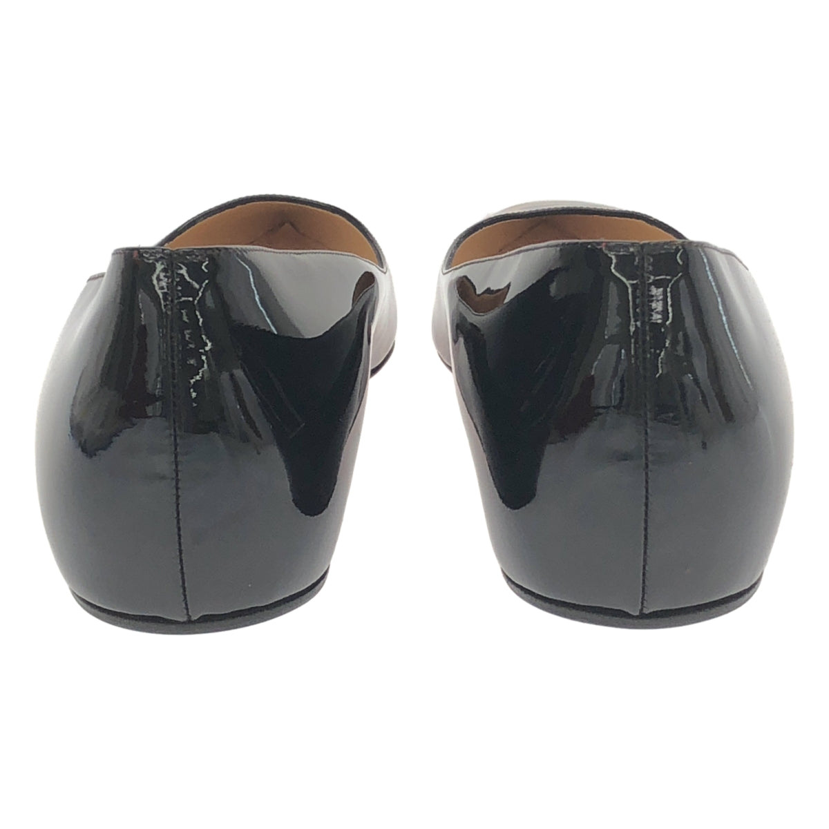 Christian Louboutin / 기독교 루부탄 | 특허 가죽 레오파드 플랫 슈즈 | 39 | 베이지 / 블랙 | 여성