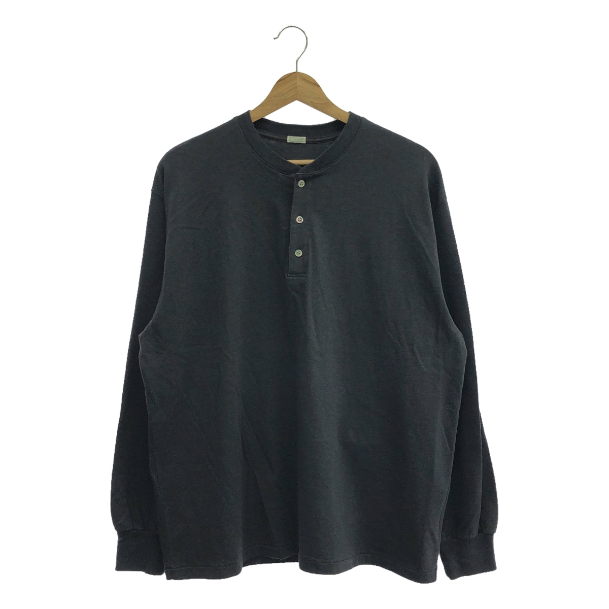 A.PRESSE / アプレッセ | 2024SS | Cashmere Blend L/S Henley Neck Shirt / カシミヤ ブレンド カットソー | 1 | メンズ