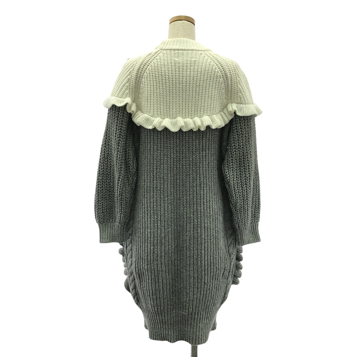 Chesty | Wool blend ruffled beaded knit dress | 1 | Women's