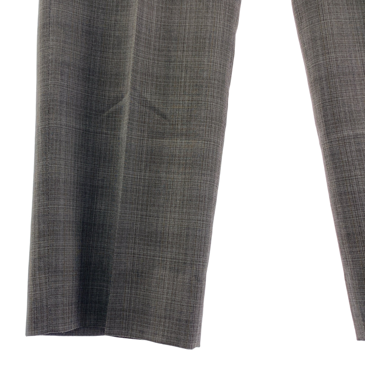 MAATEE & SONS / 마티 & 샌즈 | 영원한 SLACKS WOOL MAT CHECK 체크 슬랙스 팬츠 | 3 | 남성